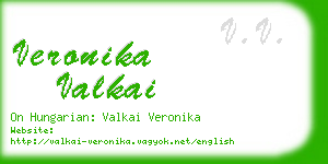 veronika valkai business card